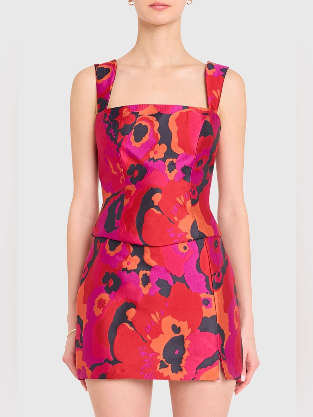 NEW Amanda Uprichard Ceronne top Pink Jaquard Corset NWT. 24